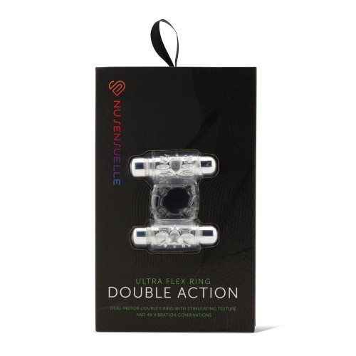 Nu Sensuelle Double Action Cockring 2x7 Function Clear