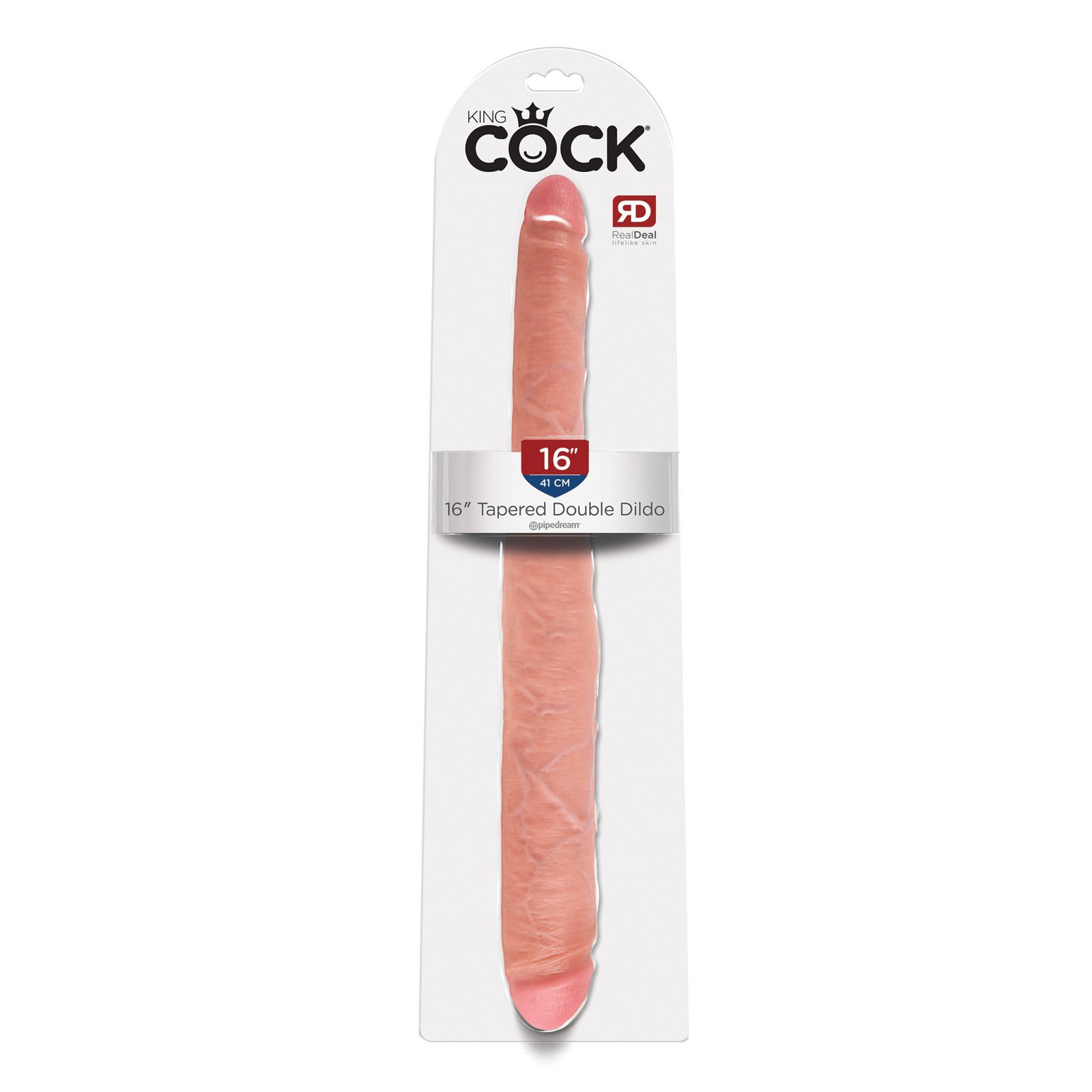 Dildo Doble Tapered King Cock de 16 pulgadas Carne