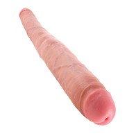 King Cock 16-inch Tapered Double Dildo Flesh