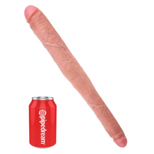 Dildo Doble Tapered King Cock de 16 pulgadas Carne