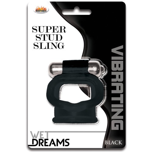 Wet Dreams Super Stud Sling Black