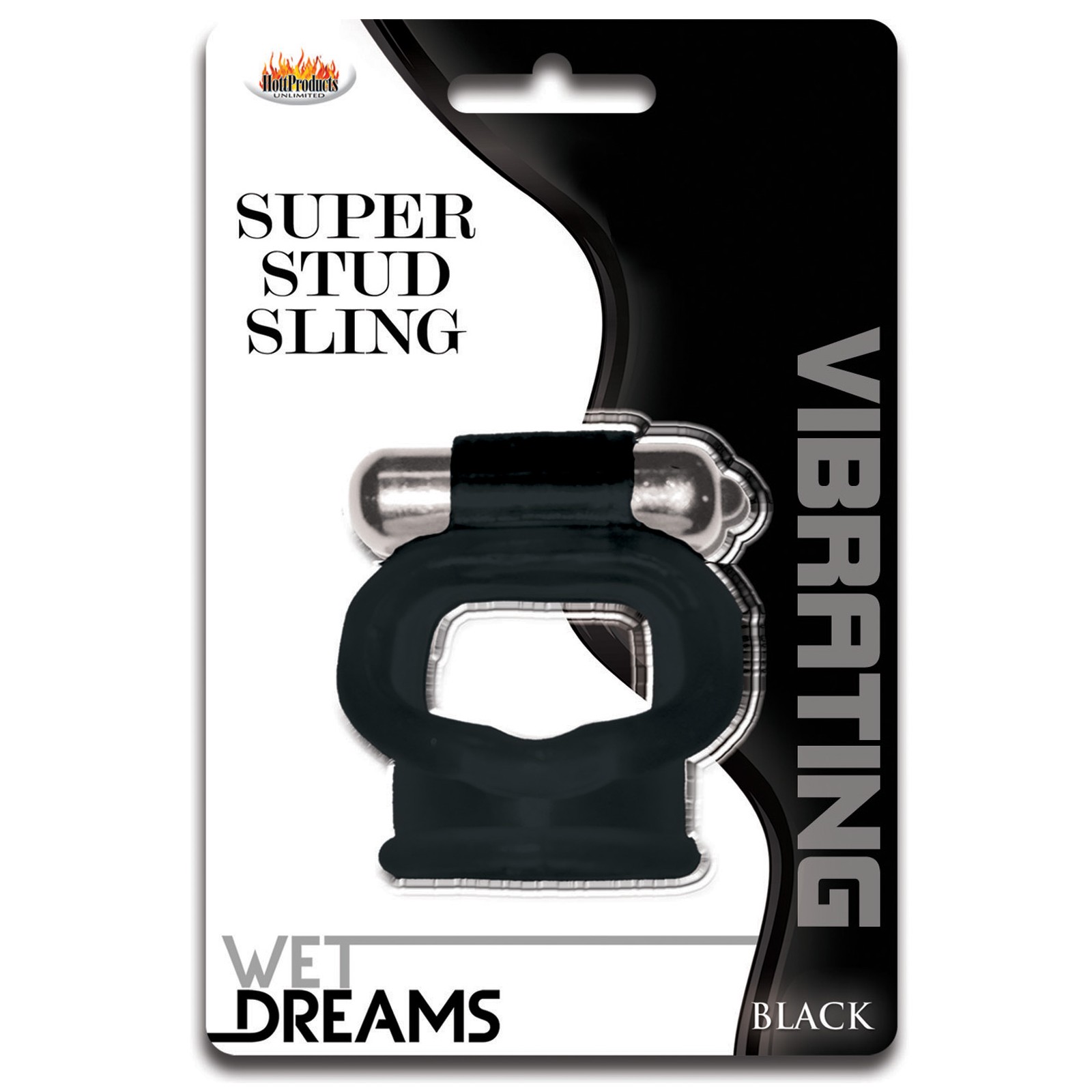 Wet Dreams Super Stud Sling Black