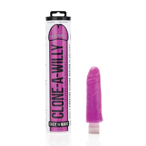 Clone A Willy Vibrating Kit Neon Purple