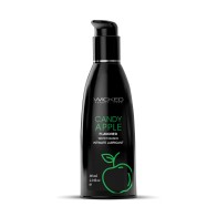 Lubricante a Base de Agua Wicked Sensual Care - 2 oz Sabor Manzana Caramelo