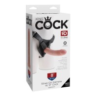 Compra el Arnés Strap-On King Cock con Pene de 8"