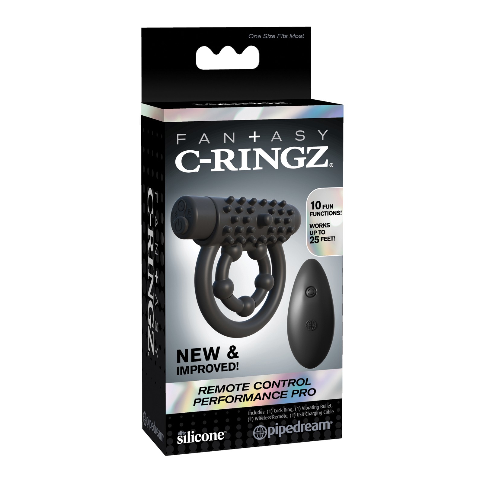 Fantasy C-Ringz Control Remoto Performance Pro Negro