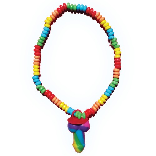 Rainbow Edible Candy Necklace for Bachelorette Party