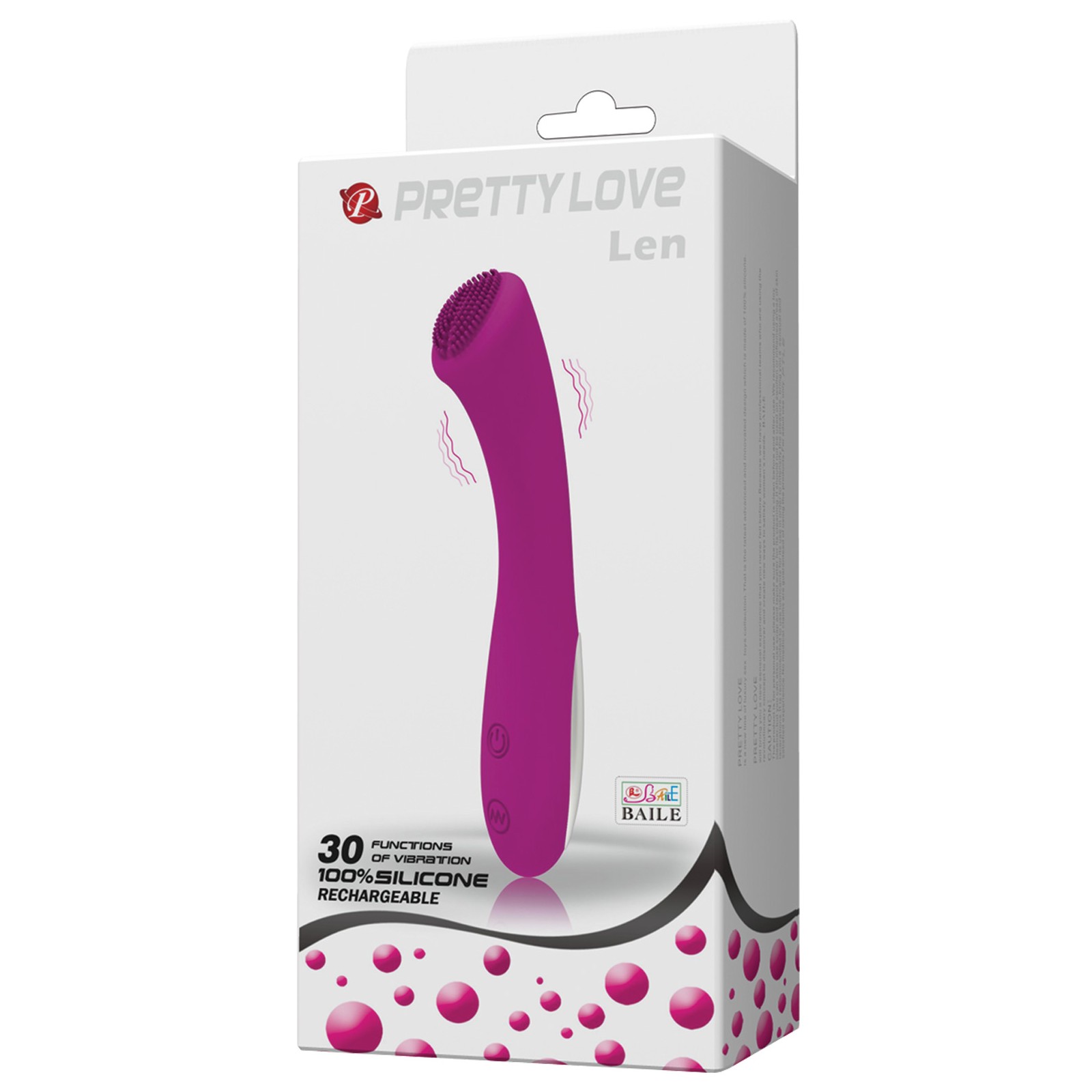 Pretty Love Len Rechargeable Wand 30 Function - Purple