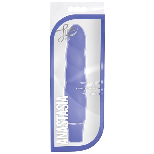 Anastasia Silicone Vibrator - Blush Luxe Periwinkle