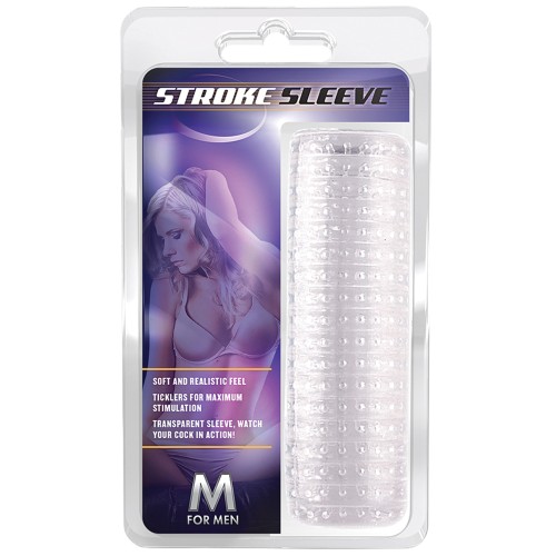 Blush M for Men Stroke Sleeve - Clear