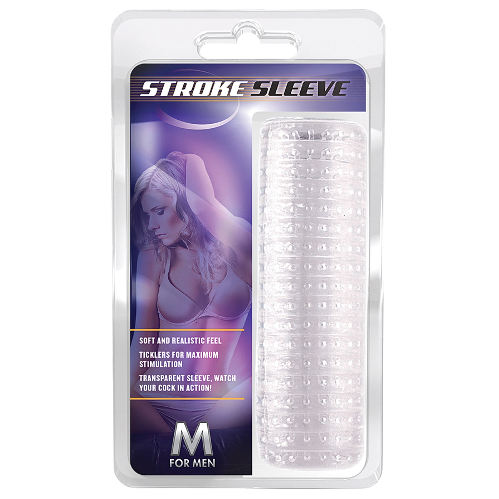 Blush M for Men Stroke Sleeve - Clear