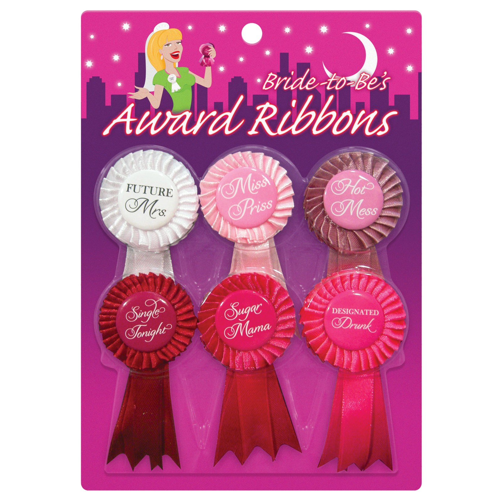 Bride to Be Award Ribbons Pack