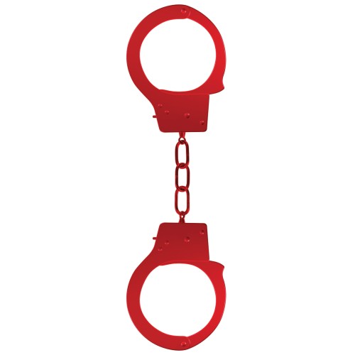 Shots Ouch Beginner Handcuffs - Red - Playful Restraint