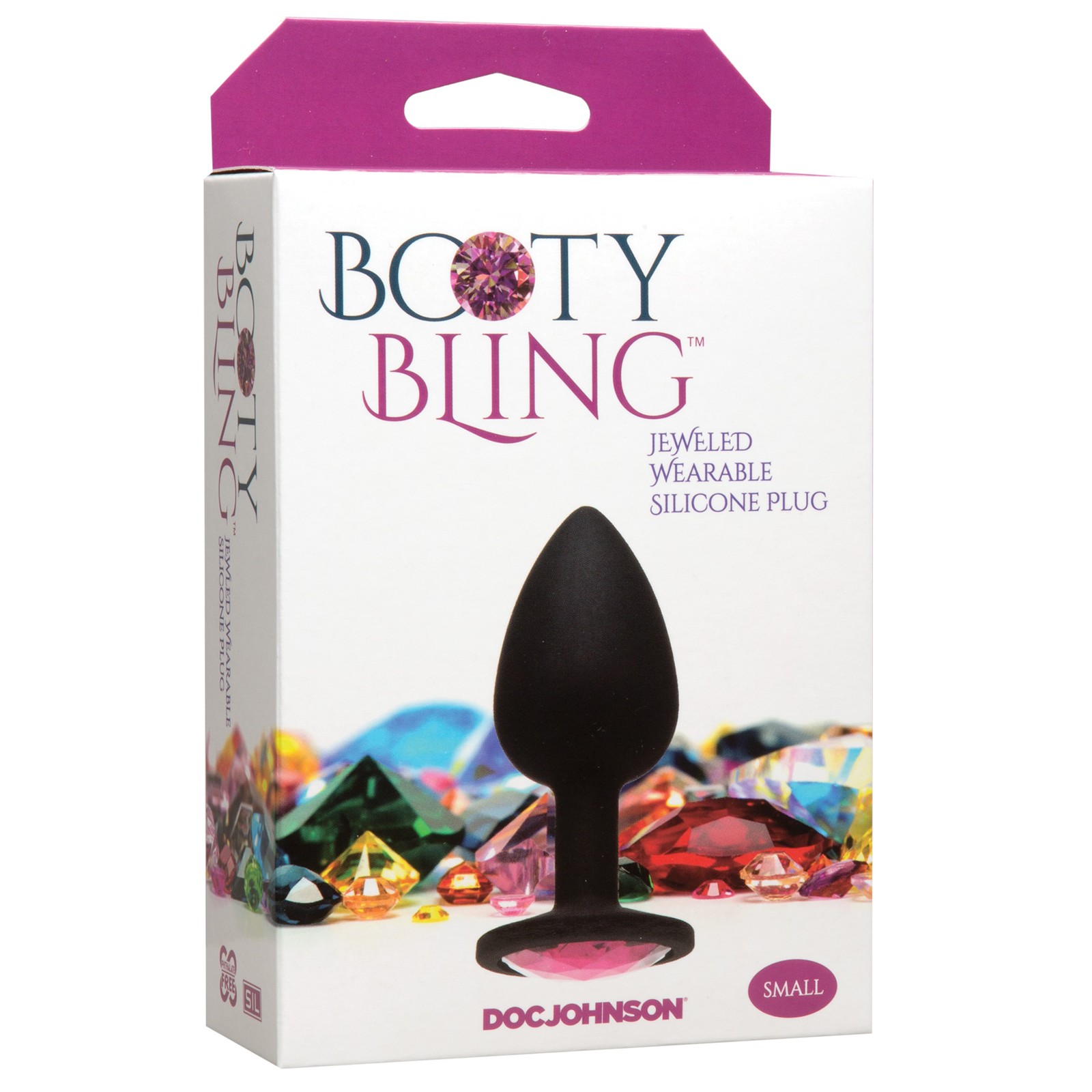 Booty Bling Pequeño Rosa - Juguete Anal Bellamente Decorado