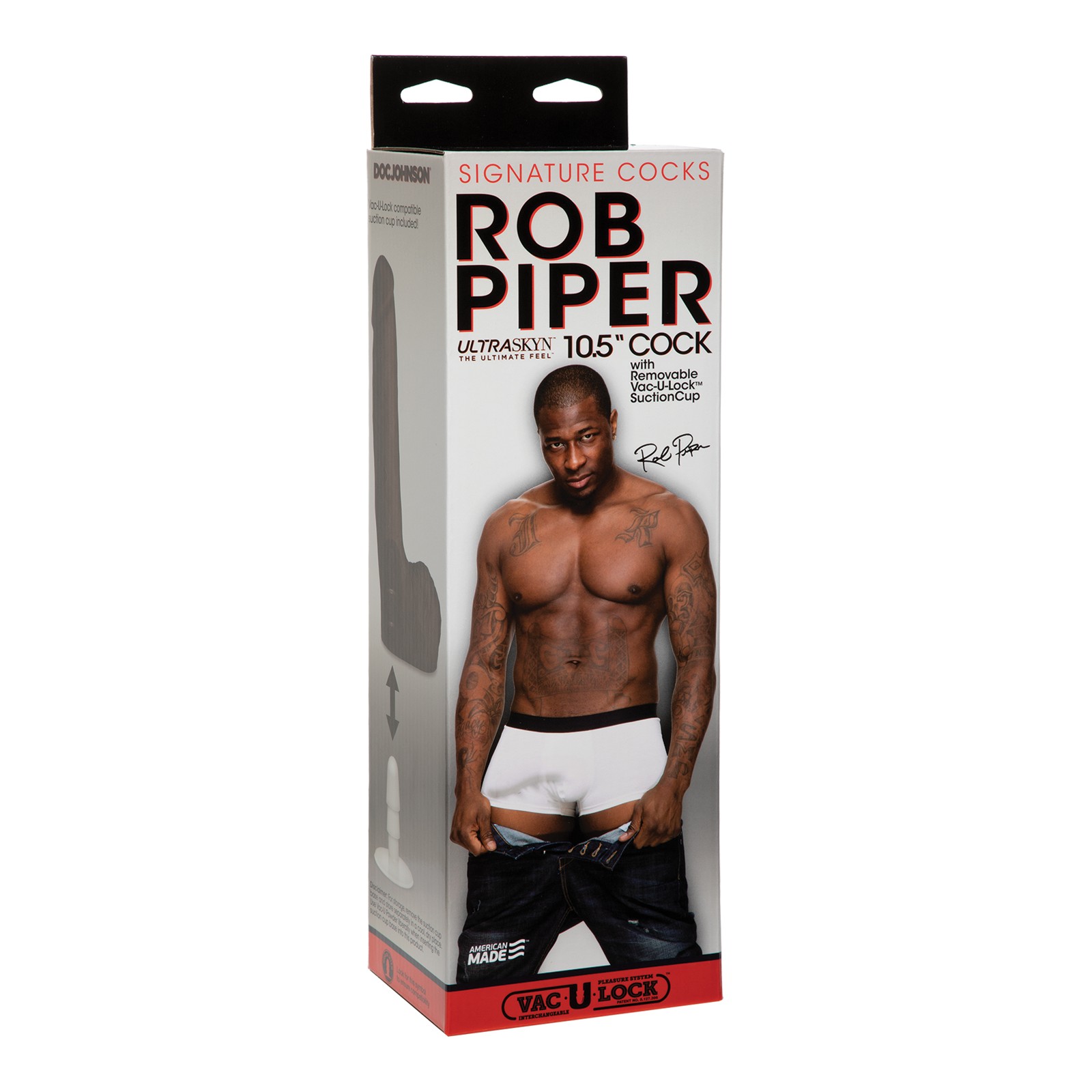 Rob Piper Cock con Testículos Ventosa Chocolate