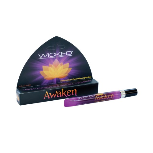 Wicked Awaken Clitoral Massage Gel 0.3 oz for Enhanced Pleasure