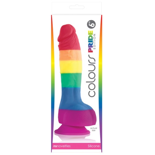 Colours Edición Pride Dong de 6 Pulgadas con Ventosa