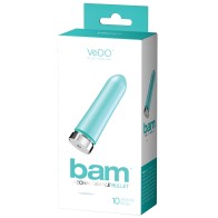 VeDO Bam Rechargeable Bullet Tease Me Turquoise Buy Now