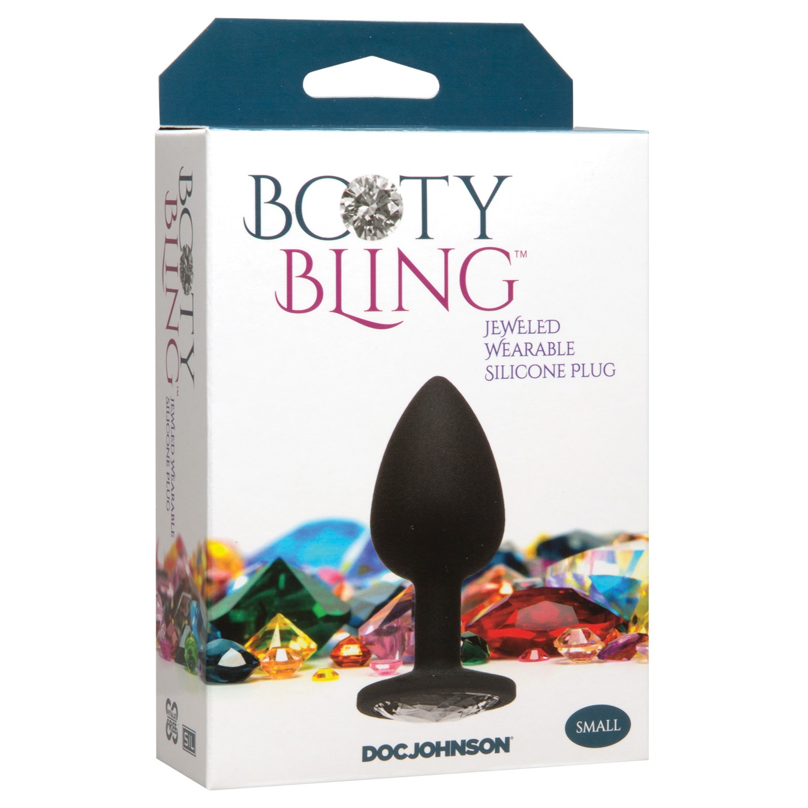 Plug Anal Booty Bling - Pequeño Plata