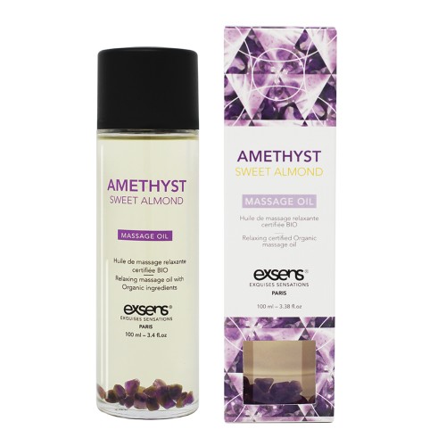 EXSENS Organic Massage Oil Amethyst Sweet Almond