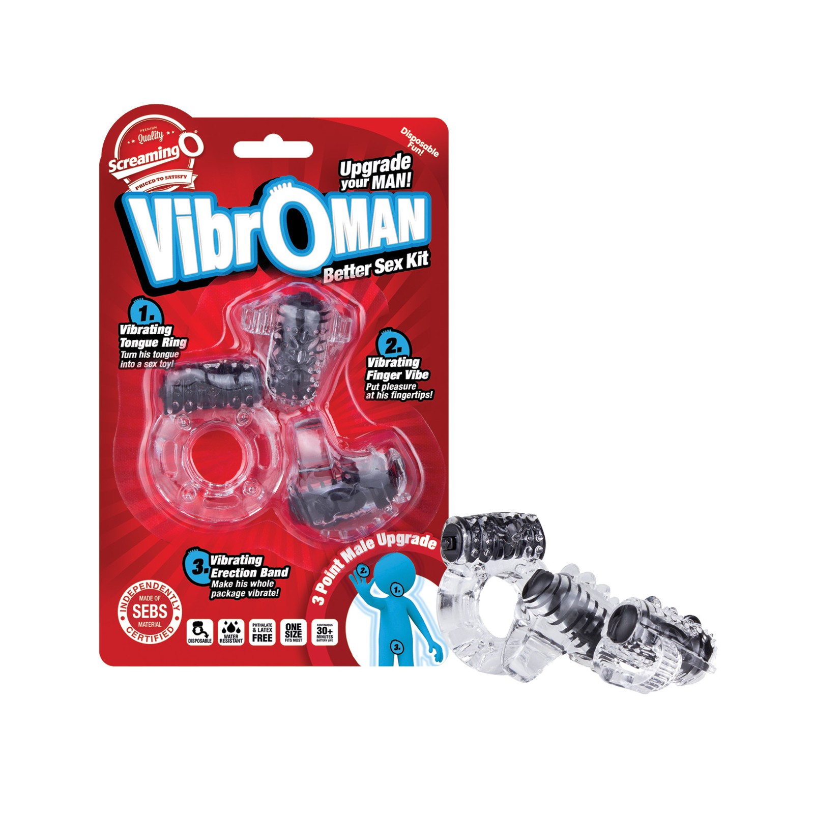 Screaming O VibrOMan Vibrating Starter Kit