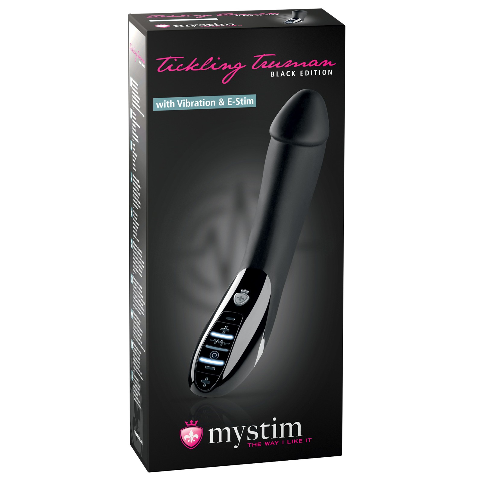 Explore Mystim Tickling Truman eStim Vibrator Black Edition