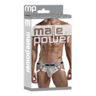 Male Power PEEP SHOW Jock Ring L/XL White