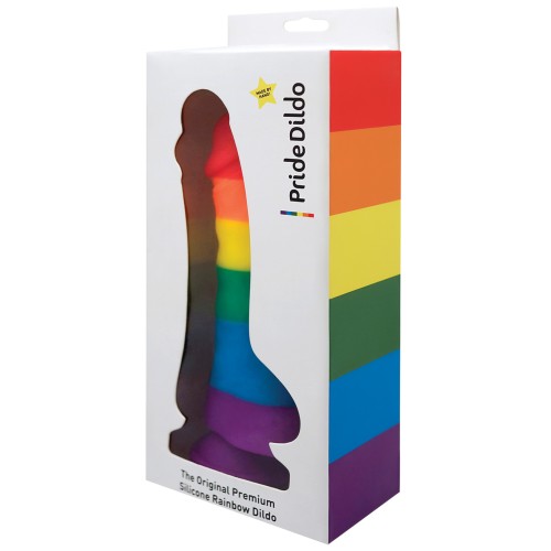 Pride Dildo w Balls Rainbow