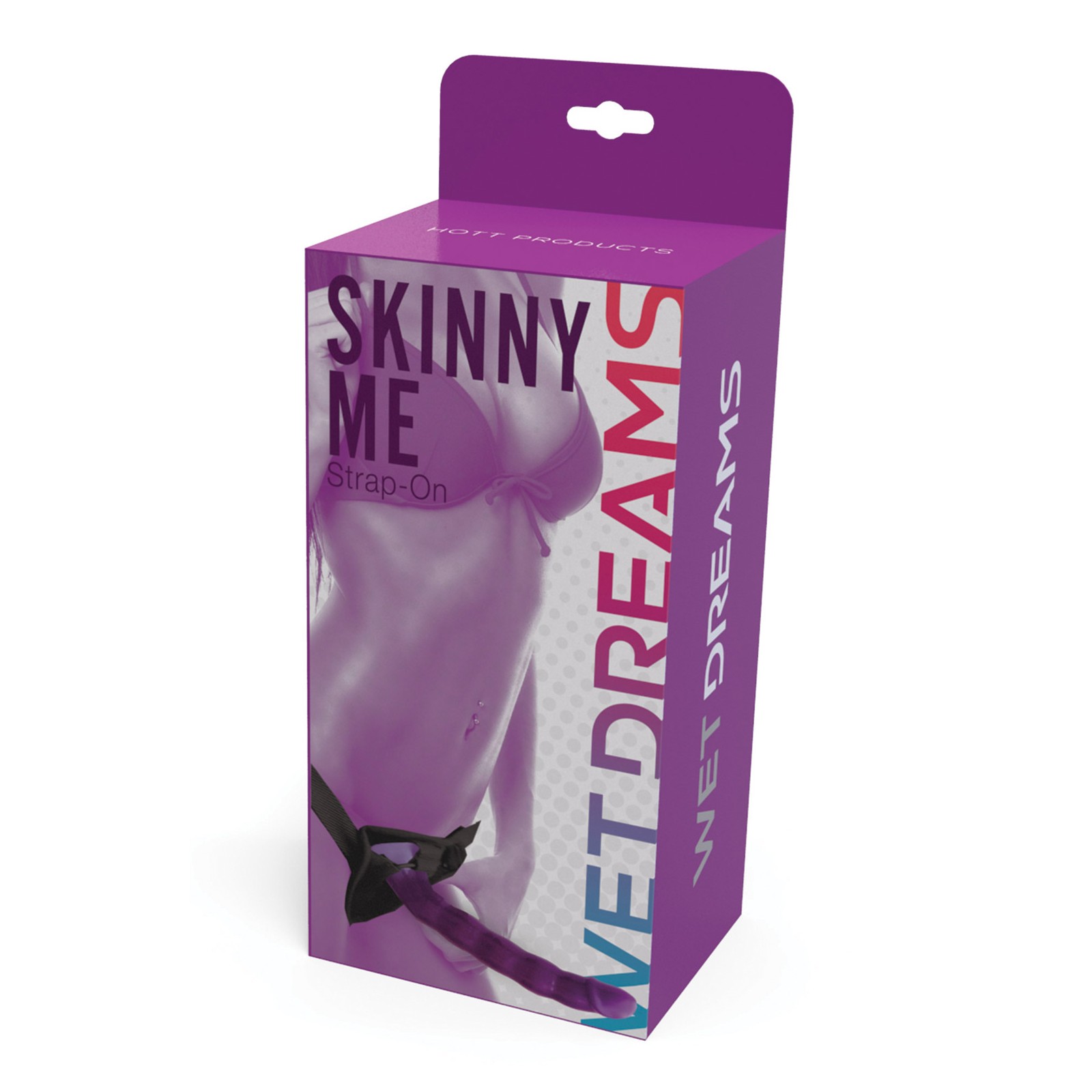 Wet Dreams Skinny Me Strap on 7" - Morado