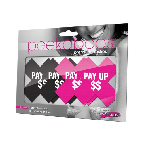 Peekaboos Pay Up Nipple Pasties Set