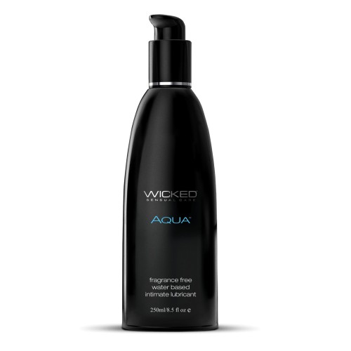 Lubricante a Base de Agua Wicked Sensual Care Aqua - 8.5 oz Sin Fragancia