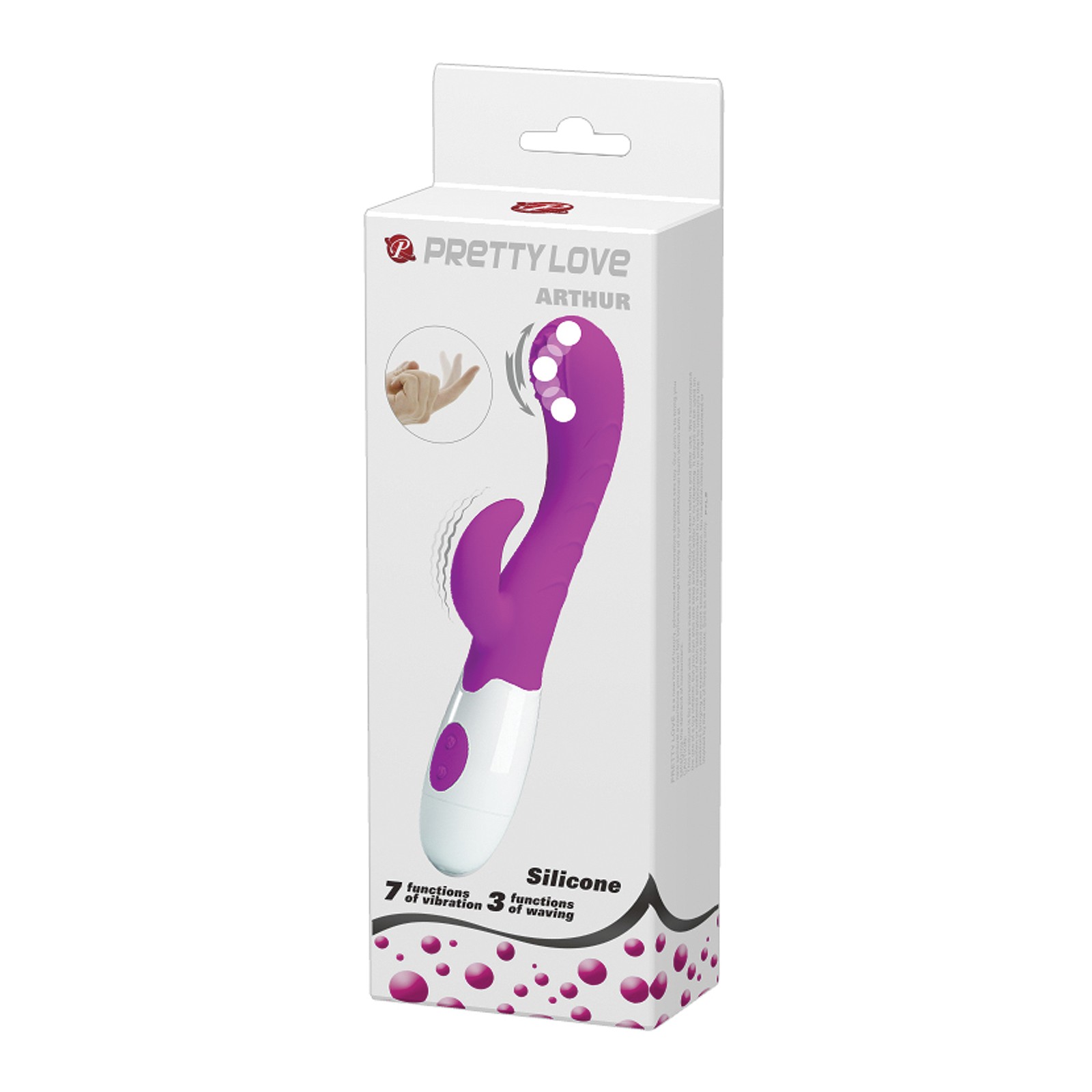 Conejito Vibrador Pretty Love Arthur Hacia Aquí Fucsia