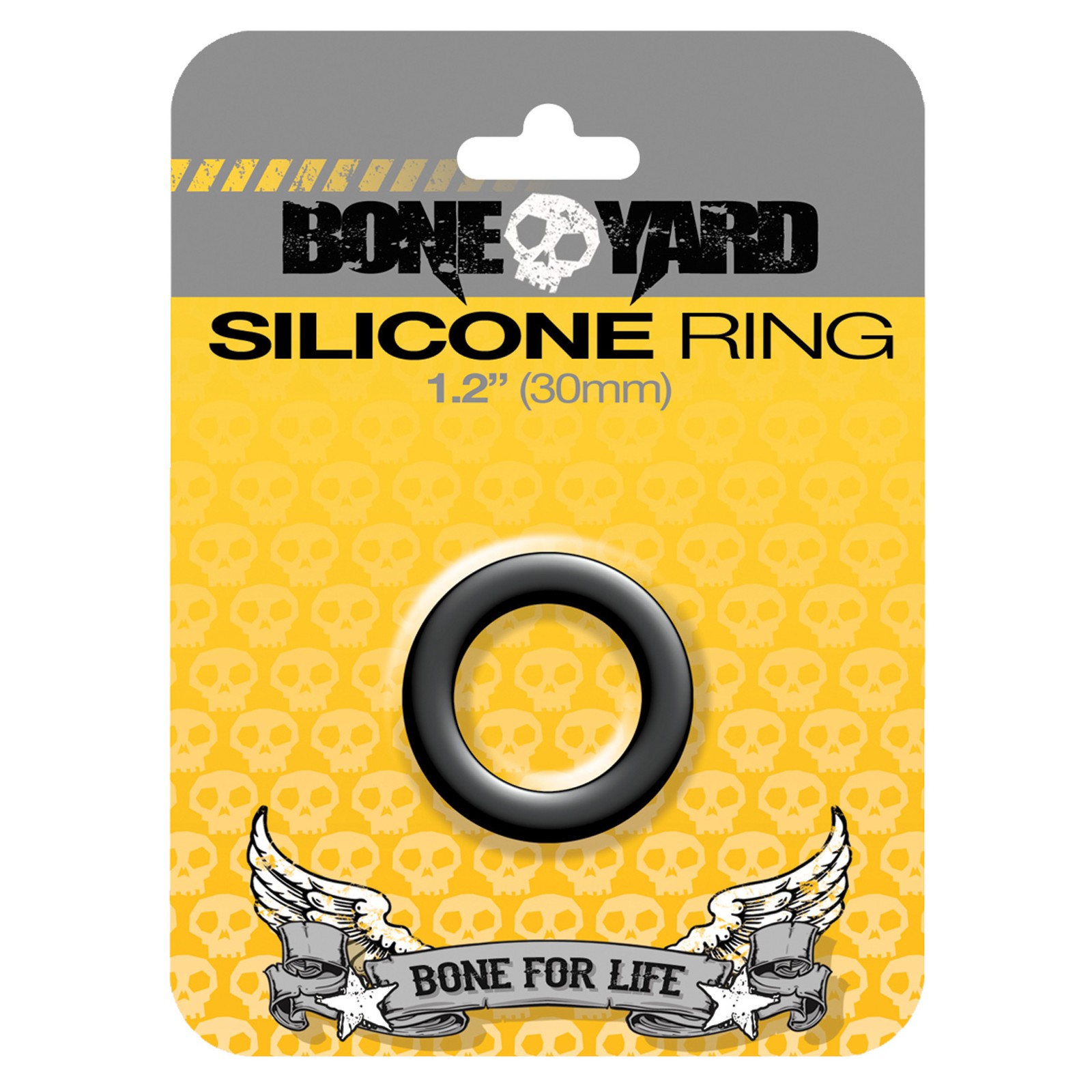 Boneyard Silicone Ring 1.2 inch Black