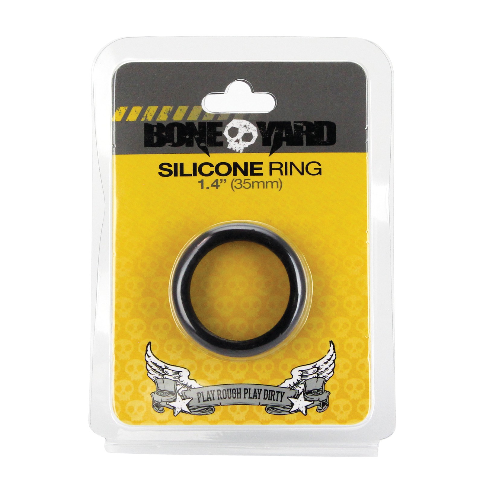 Boneyard Silicone Ring 1.4 inch Black