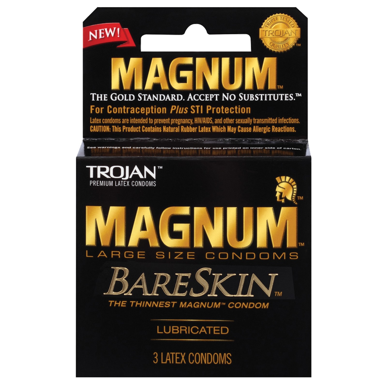 Condoms Trojan Magnum Bareskin Pack de 3