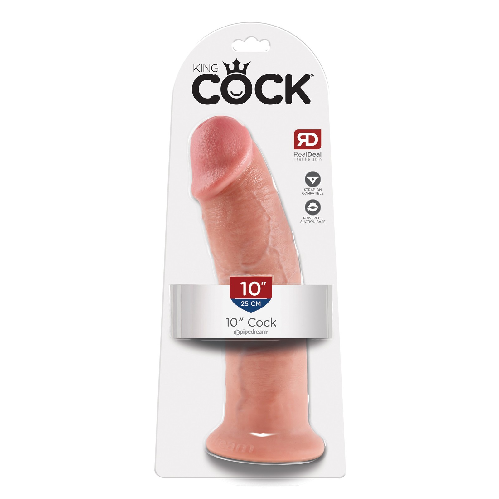 King Cock 10 Inch Realistic Flesh Dildo