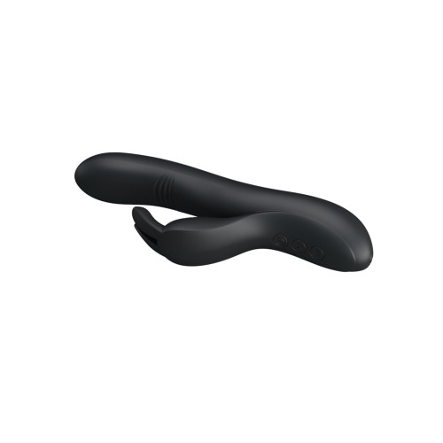 Pretty Love Dylan Rabbit Vibrator with Bunny Ears - Black