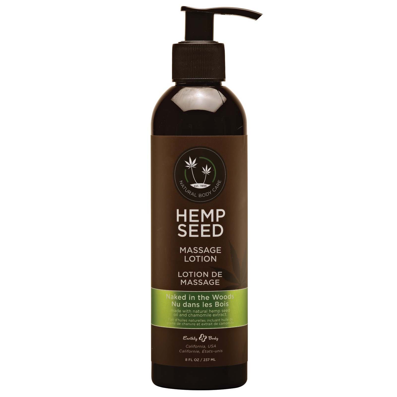 Earthly Body Hemp Seed Massage Lotion Naked in the Woods