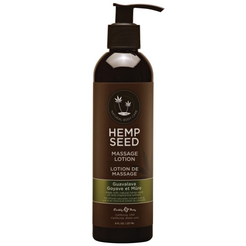 Earthly Body Hemp Seed Massage Lotion Guavalava