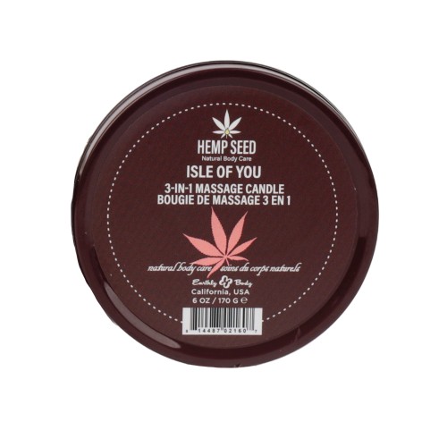 Suntouched Hemp Massage Candle for Relaxation