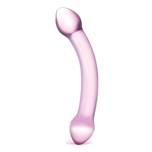 Glas Double Trouble Glass Dildo - Purple