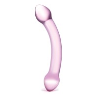 Glas Double Trouble Glass Dildo - Purple