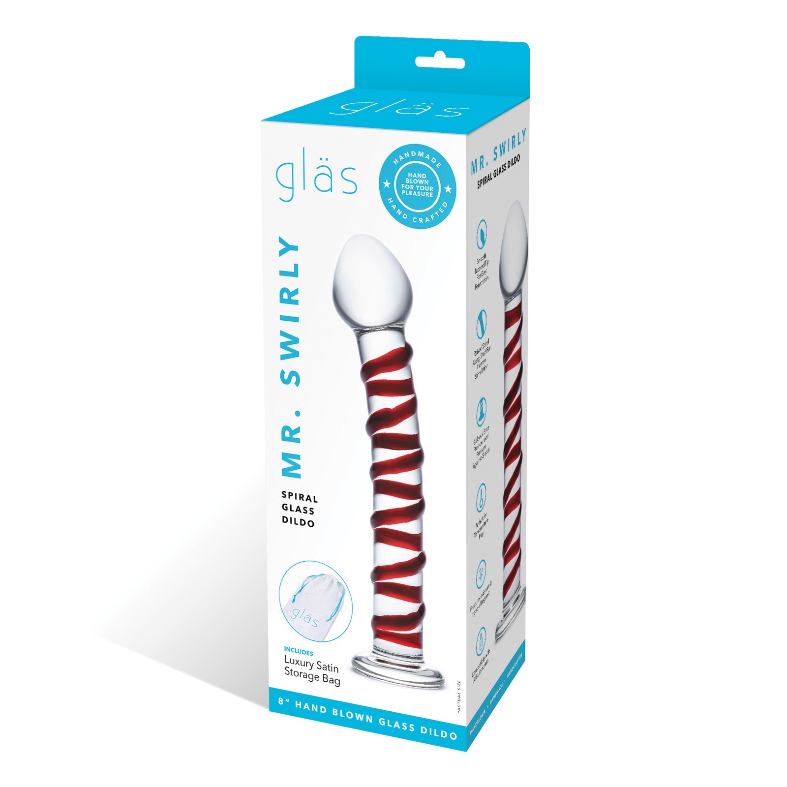 Dildo Glas Mr. Swirly para el Máximo Placer