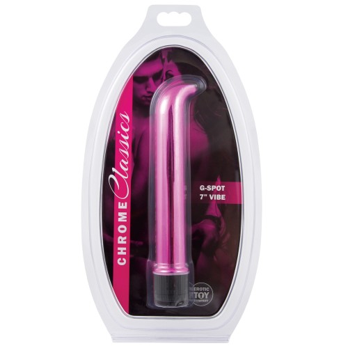 Vibrador 7 Pulgadas Chrome Classics Pink