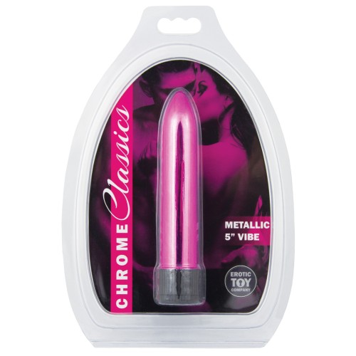 Chrome Classics 5" Vibe Pink Vibrator