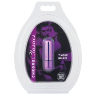 Vibrador Bullet Chrome Classics de 7 Velocidades Morado