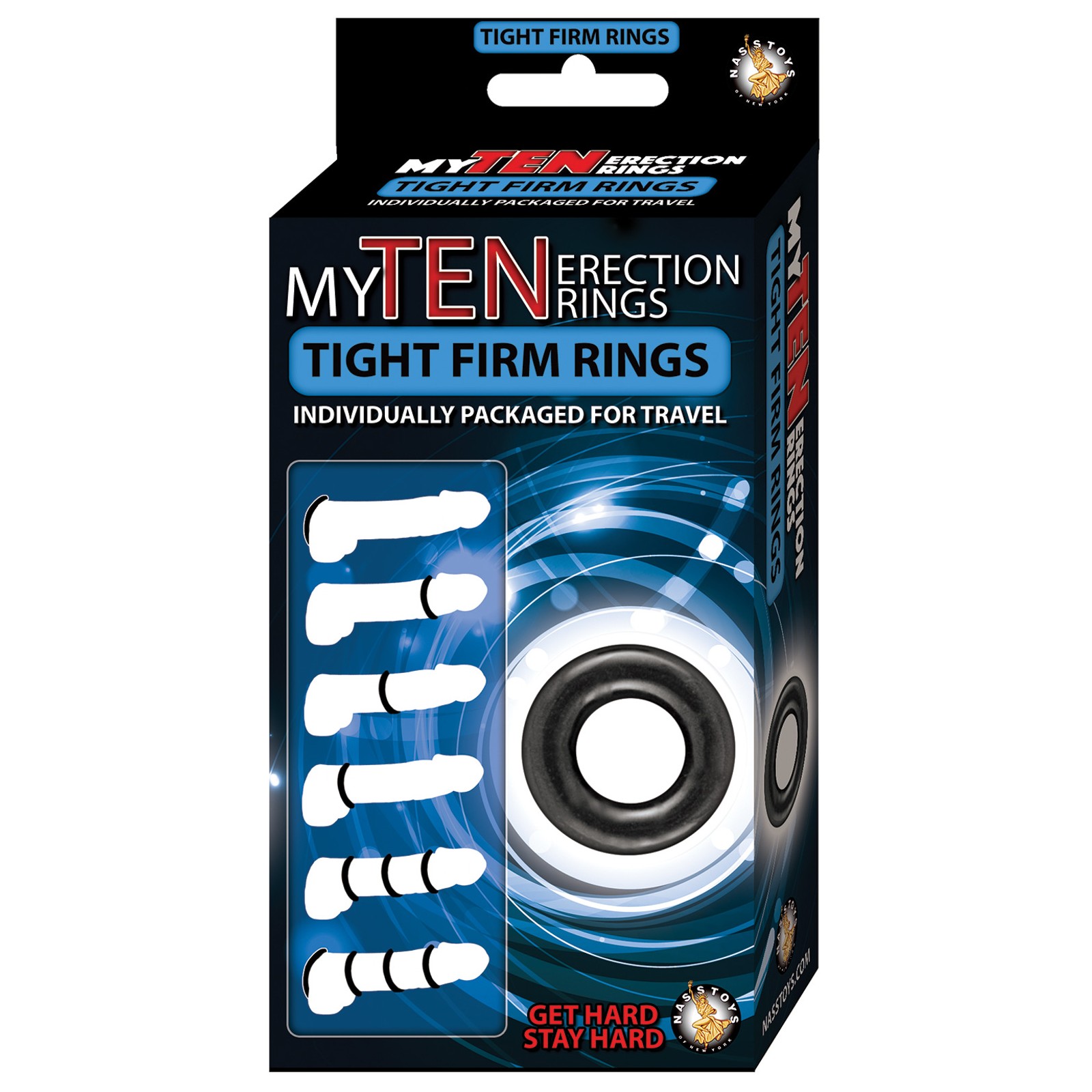 My Ten Black Erection Rings