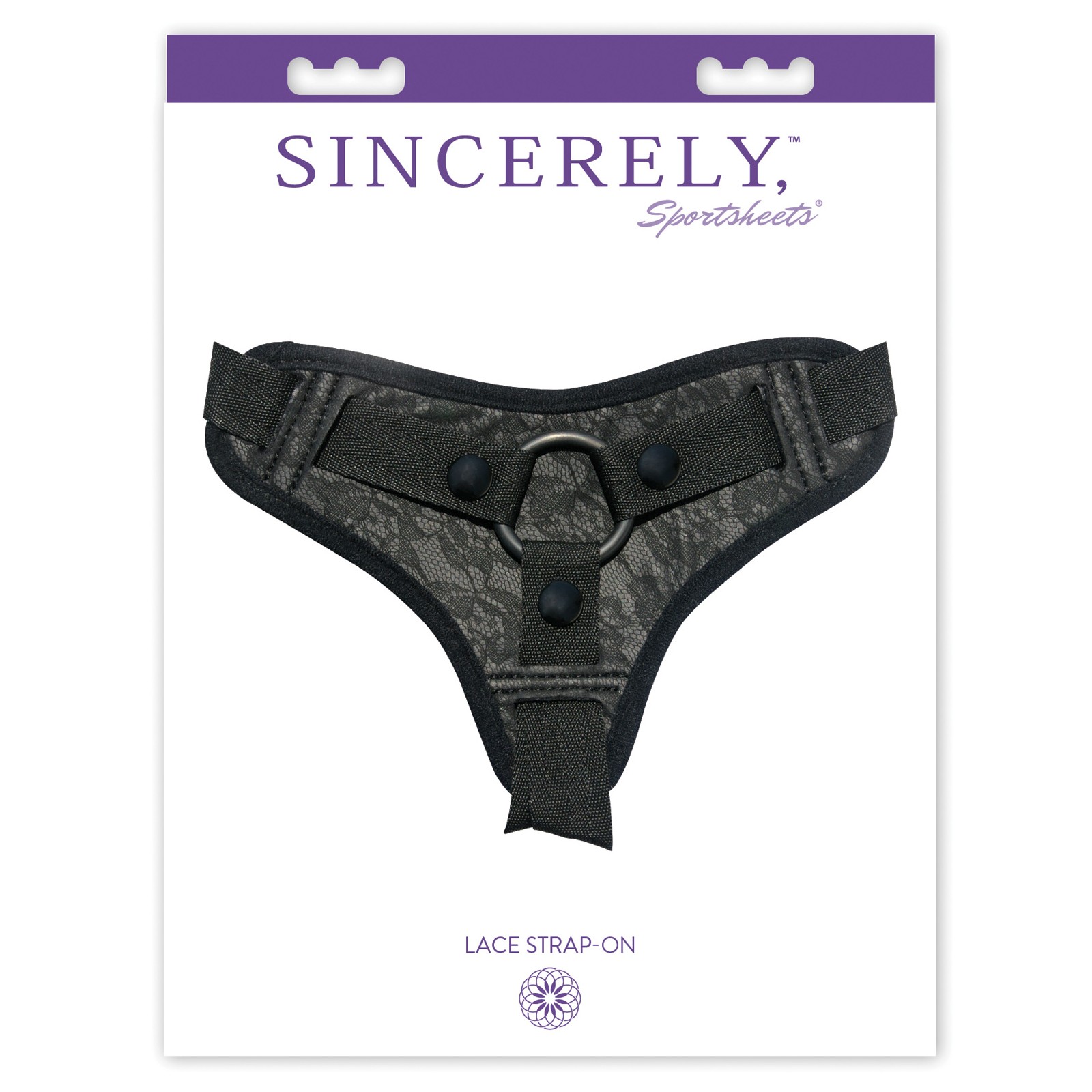 Sincerely Lace Strap-On Harness Black