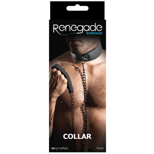 Collar de Bondage Renegade Negro - Accesorio Definitivo para Maestro y Esclavo