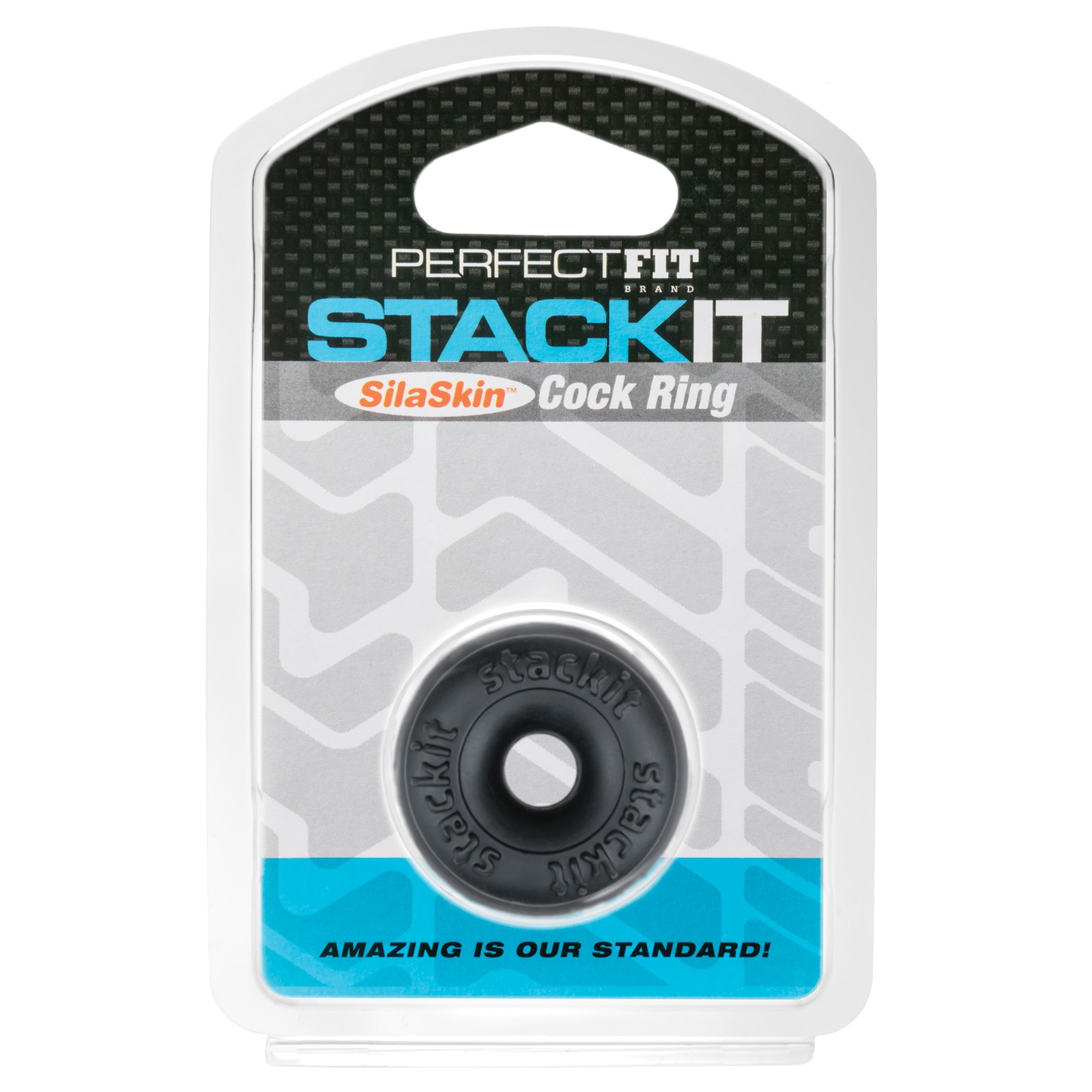 Perfect Fit Stackit Cock Ring Black